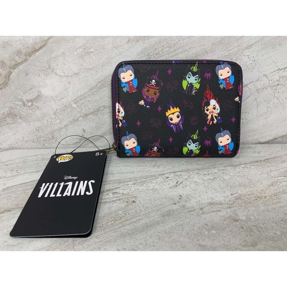 Funko POP! Disney Villains Print Zip-Around Wallet
